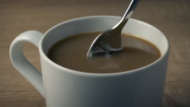Cukr Přidán Čaje Nebo Kávy — Stock video