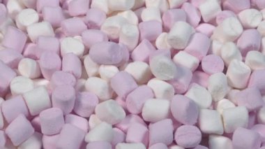Snackfood Marshmallows Candies Rotating Slowly
