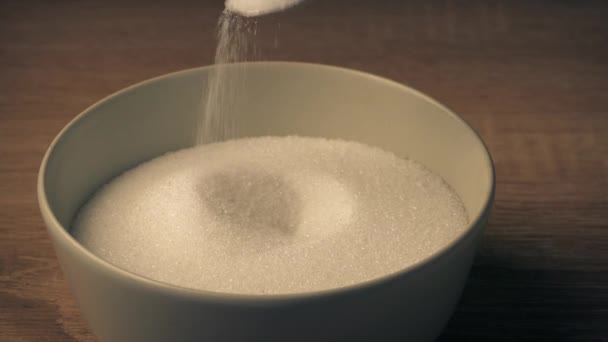 Varm Dryck Har Socker Tillsatt — Stockvideo