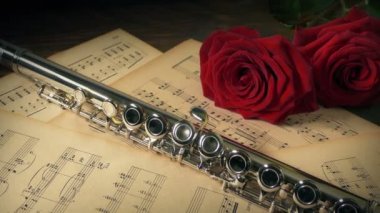 Flüt ve Güller Müzik Performansı Konsepti
