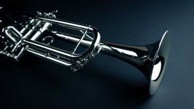 Platin Arkaplanda Trompet Hareketli Çekim