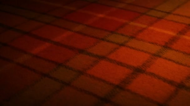 Coperta Tartan Scozzese Bagliore Fuoco — Video Stock