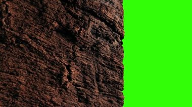 Yeşil Ekranda Sert Doğal Dokuya sahip Duvar