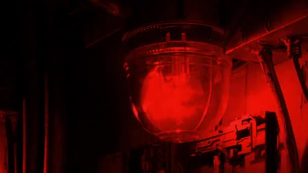 Alerta Vermelho Militar Light Looped Shot — Vídeo de Stock