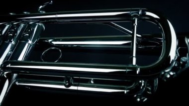 Siyah Üzerinde Parlayan Trompet Bandı Aracı