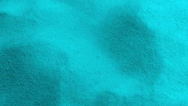 Fine Light Blue Powder Materiał Obracający Się — Wideo stockowe