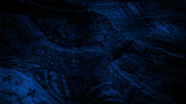 Monster Shadows Blanket Concepto Pesadilla — Vídeos de Stock
