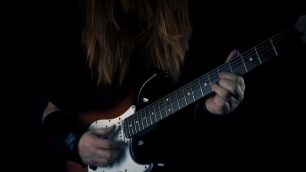 Gitarrist Metallband — Stockvideo