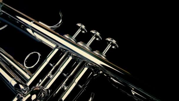 Trumpet Jazzovém Klubu Pohybující Výstřel — Stock video