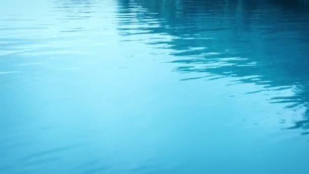 Traveling Pure Blue Water — Stock Video