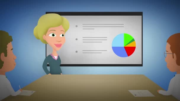 Goede resultaten - Business presentatie animatie — Stockvideo