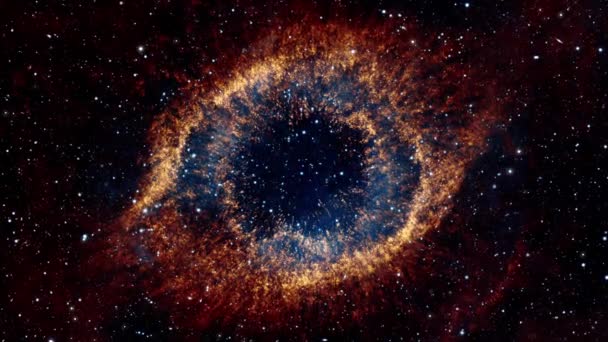 Latanie w Galaxy oko — Wideo stockowe