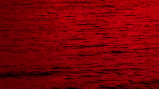 Rode Zee van bloed — Stockvideo