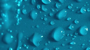 Açık Mavi Yüzey Yağmurda Yakın Çekimde