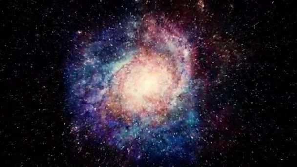 Approche incroyable Galaxie multicolore — Video