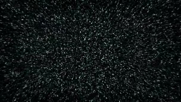 Пролетая сквозь звездное поле — стоковое видео