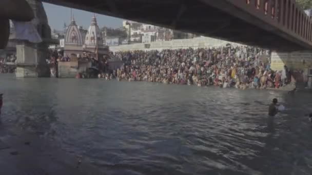 Holy river Ganges in Haridwar India. 
