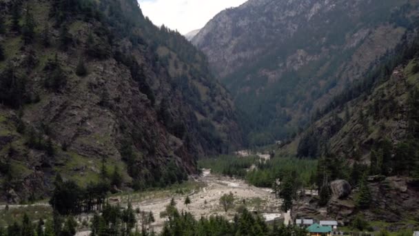 Valle del Harsil Himalaya Uttarakhand India. — Vídeos de Stock