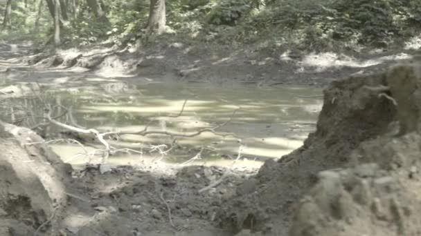 Loch, der wunderbare Weg zum Wassersparen — Stockvideo