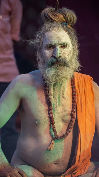 Indian Saints in their traditional way of Yog Mudra — Stock Photo, Image