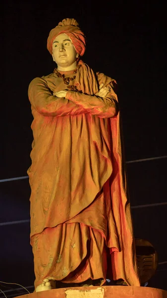 Statue of Indian Hindu monk Swami Vivekananda,Vivekananda was inclined towards spirituality. Sttue in Haridwar, Uttarakhand India,