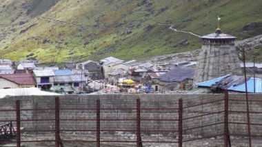 , Hindistan Garhwal Himalaya Dağlık Kedarnath Tapınağı