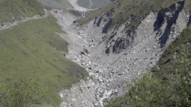 , Himalaya dağlık nehri doğanın güzel manzarası. 