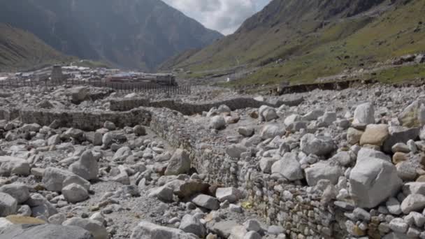 Największa na świecie katastrofa w Indiach w sanktuarium kedarnath — Wideo stockowe