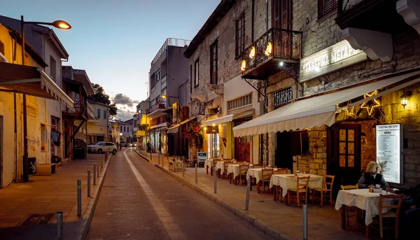 Лимассол Кипр Декабря 2019 Года Улица Старого Города Лимассола Кипре — стоковое фото
