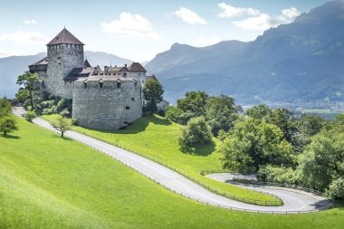 Medieval castle in Liechtenstein clipart
