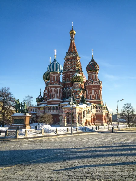 Собор Василия Блаженного на Красной площади в Москве — стоковое фото