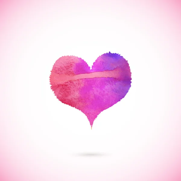 Ροζ διάνυσμα βαμμένο καρδιά — Διανυσματικό Αρχείο