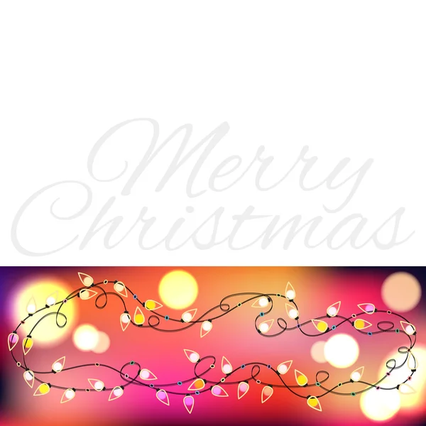 Mesh Noel degrade Garland ile ve ışıklar.