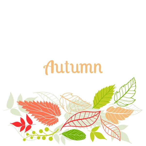 Осень падения листья background.Can быть использован для обоев, дизайн приглашения, открытки, веб-страницу фона, для обложки ноутбука, дневника, для дизайна одежды, для дизайна посуды и т.д. — стоковый вектор
