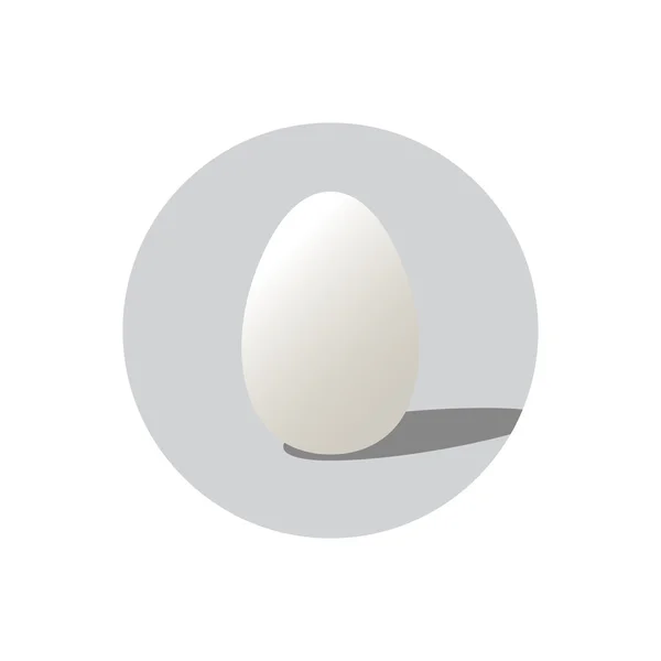 Реалистичная векторная форма яйца. Форма пасхального яйца и изоляция на круглом заднем плане. Пасхальный шаблон — стоковый вектор