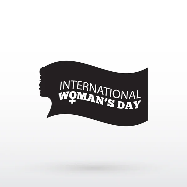 Kadının gün tasarım, vektör çizim. Kadın baş silüeti.