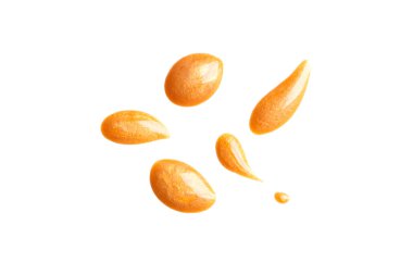 Beyaz bir arka plan üzerinde kozmetik örnek.