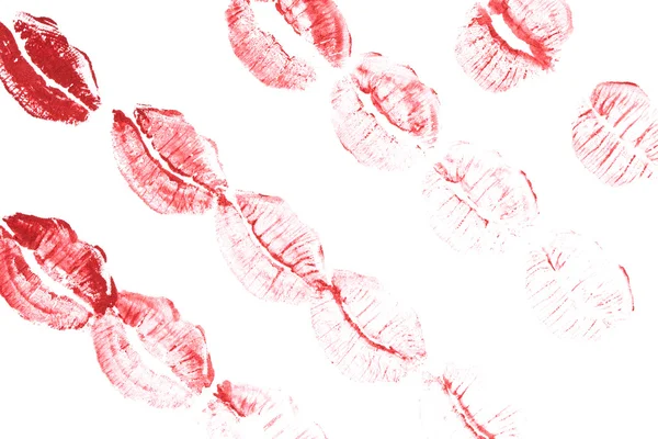 Hermosos labios rojos . — Foto de Stock