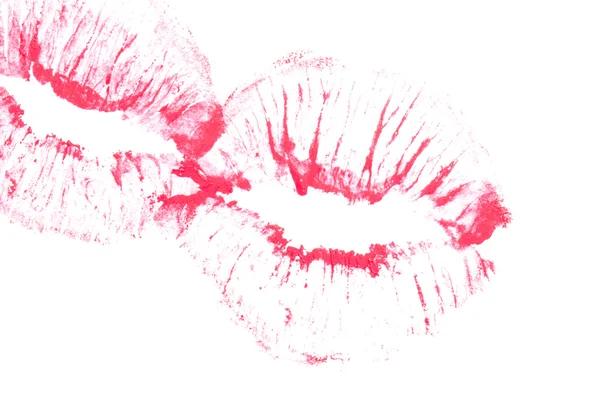 Vackra röda läppar. — Stockfoto