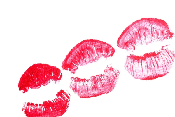 Belle labbra rosse . — Foto Stock