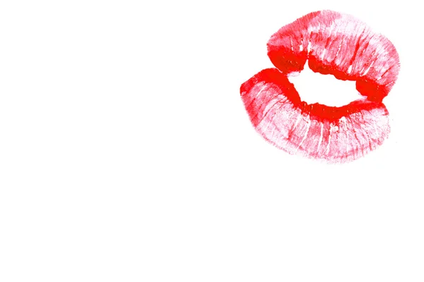 美しい赤い唇. — ストック写真
