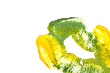 Güzel sarı yeşil dudaklar.