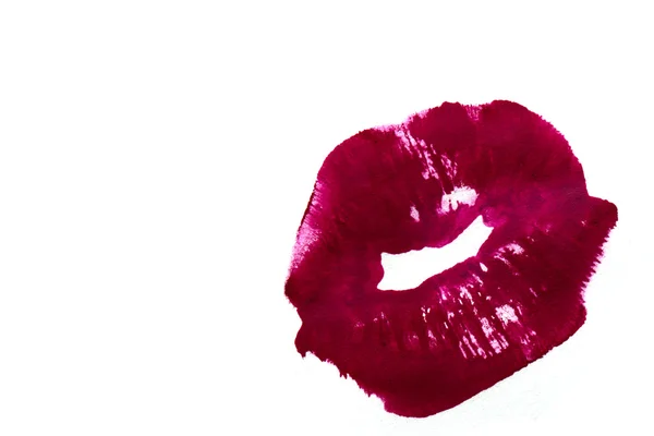 Красивые пурпурные губы . — стоковое фото