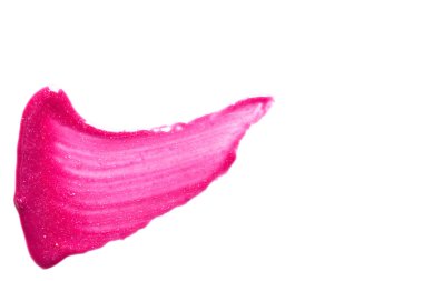 Güzel pembe dudak parlatıcısı