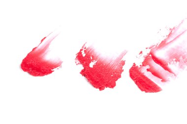 beyaz izole kırmızı ruj inme (örnek)