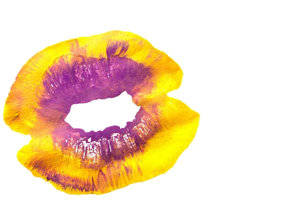Belles lèvres colorées — Photo