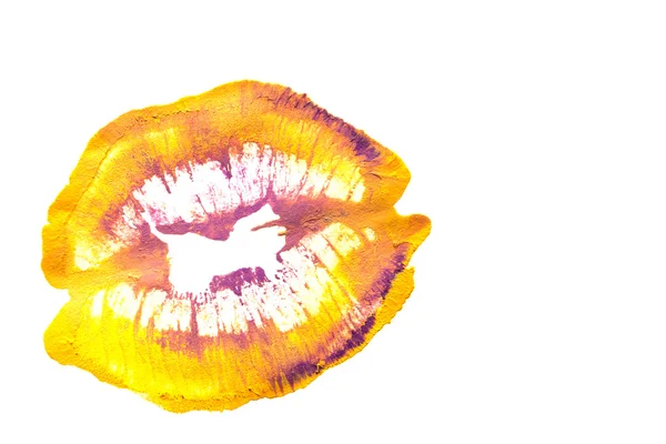 Prachtige gekleurde lippen — Stockfoto
