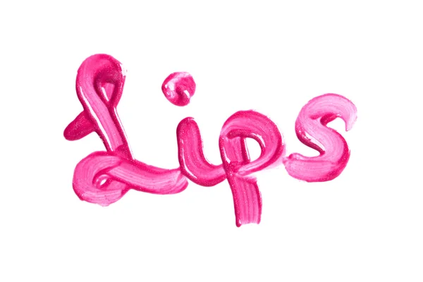Ωραία ροζ lip gloss — Φωτογραφία Αρχείου