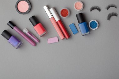 çok kozmetik, üstten görünüm.