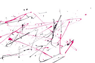 Beyaz bir arka plan üzerine sprey boya.